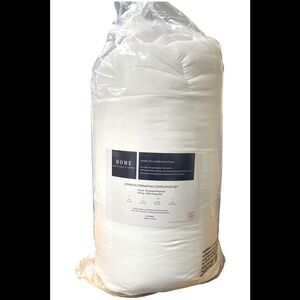 Home Reflections Down Alt Comforter Set w/ Shams Queen White